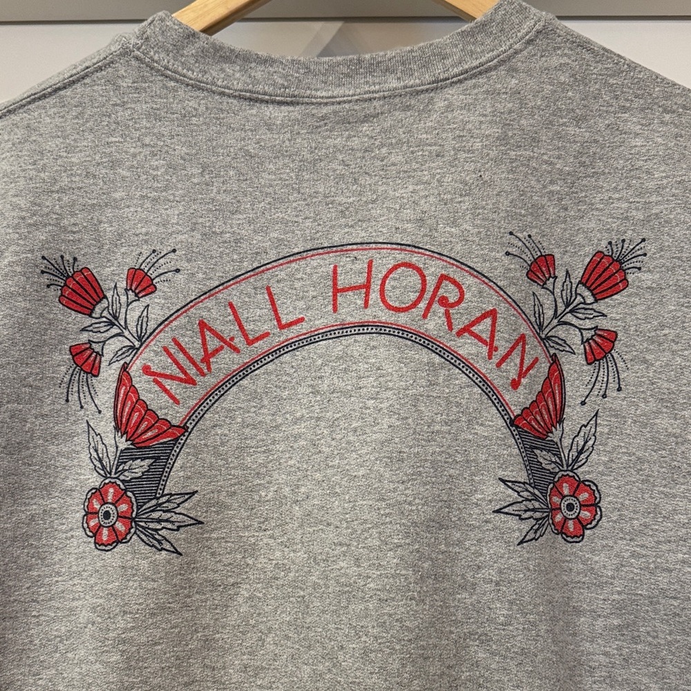 Niall Horan Merch “On The Loose” Grey Crewneck Sweatshirt 2017